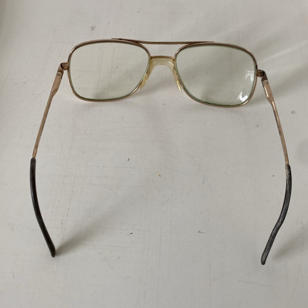Vintage Sferoflex Aviator Oversize Men’s Goldtone Eyeglasses - Made in Italy. - Picture 11 of 16